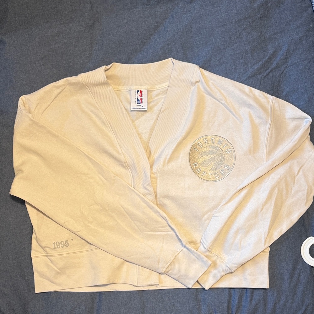 NBA Cream Women's Cardigan Sweater